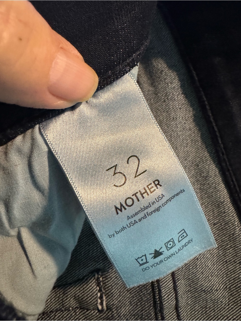 MOTHER Dark Blue High-Rise Ankle Jeans - Picture 5 of 9